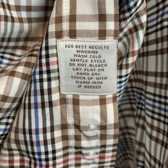 Peter Millar Men’s Multicolor‎ Check Long Sleeve Button Down Cotton Shirt Large - Picture 8 of 12